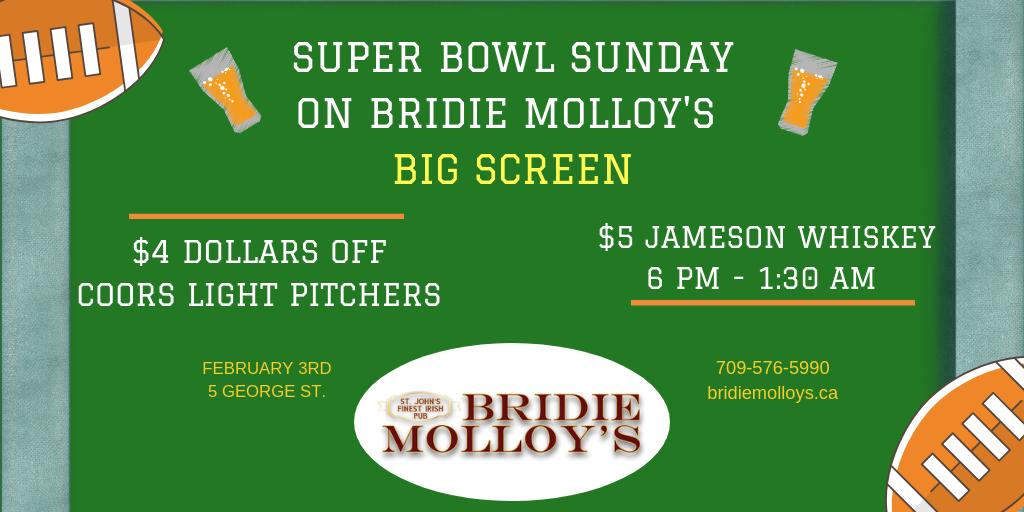Super Bowl Sunday 2019 at Bridie Molloys