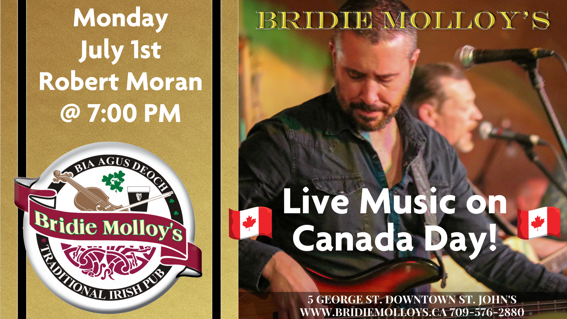Live Music at Bridie Molloy's from Robert MOran